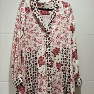 Floral Button-Down Dress